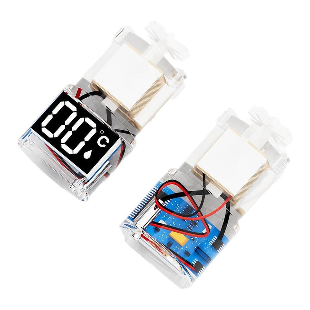 Color-Coded Indicator Digital Display Shower Head Water Temperature Meter