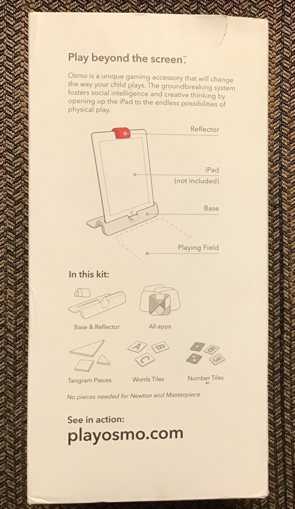 Osmo Learning System Genius Starter Kit for iPad. TP-OSMO-02. Pre-Owned.