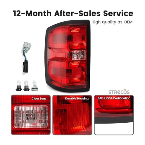 Tail Light Compatible with 2014 2015 2016 2017 2018 Chevy Left Driver Side