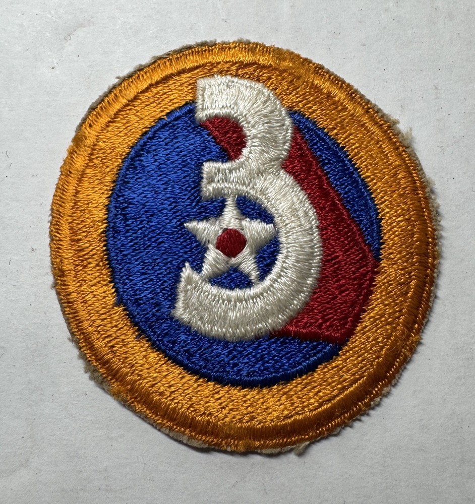 Vintage WWII Era 3rd Air Force Patch – 2.75” Sew-On Insignia