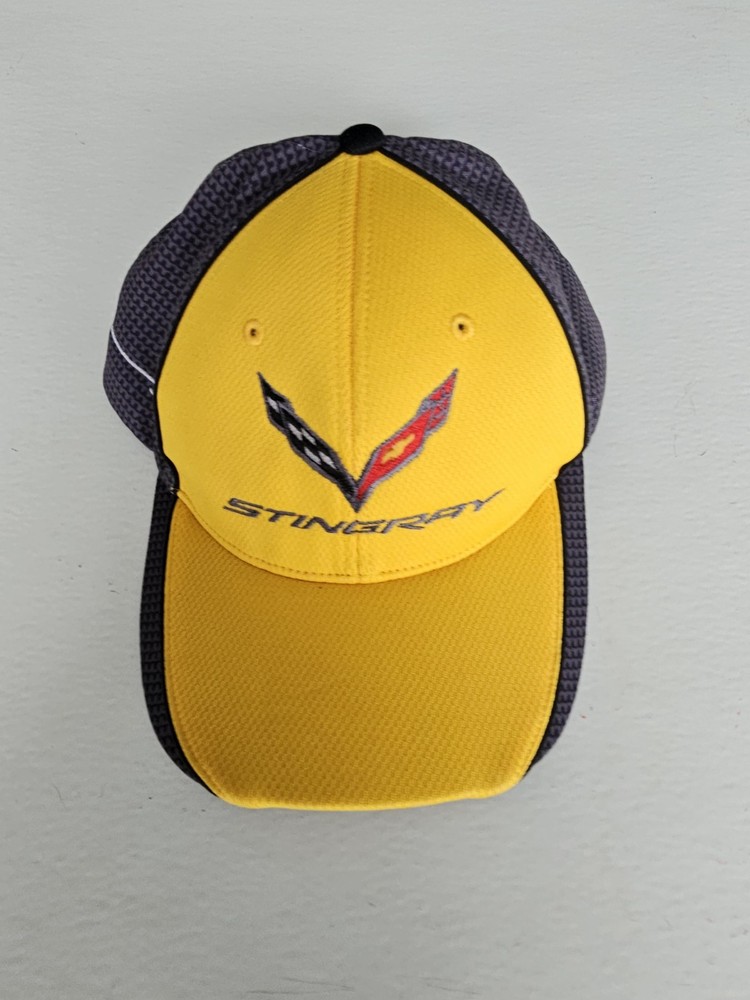 C7 Corvette Stingray Hat Carbon Fiber Look Adjustable Hook N Loop A9