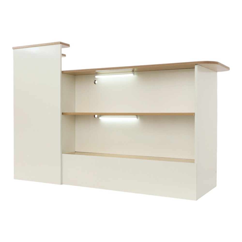 Computer Desk Reception Desk With A Lockable Drawer Storage For Home Office