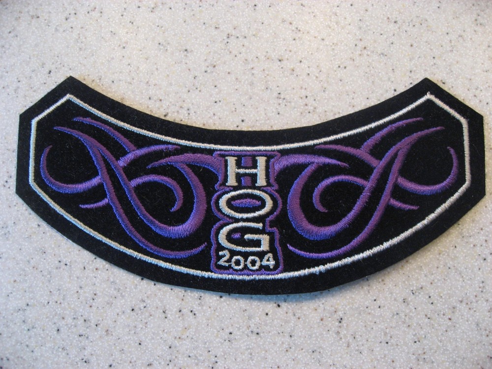 Harley Davidson Harley Owners Group HOG 2004 Embroidered Rocker Patch