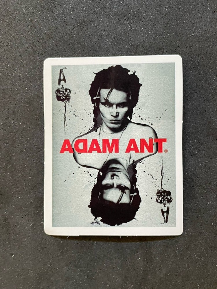 Adam Ant Sticker B&W Ace Iconic 80s New Wave Rock Band for Laptop Etc New!