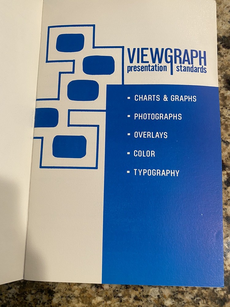 Vintage Viewgraph presentation standards instructions for overhead projector