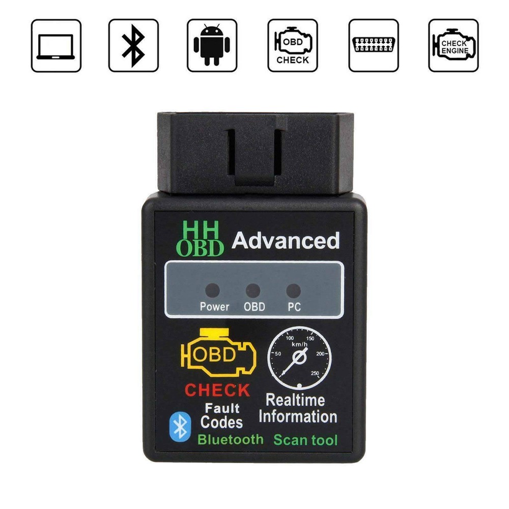 Bluetooth OBD2 OBDII Car Diagnostic Scanner Auto Fault Code Reader Tool ELM327