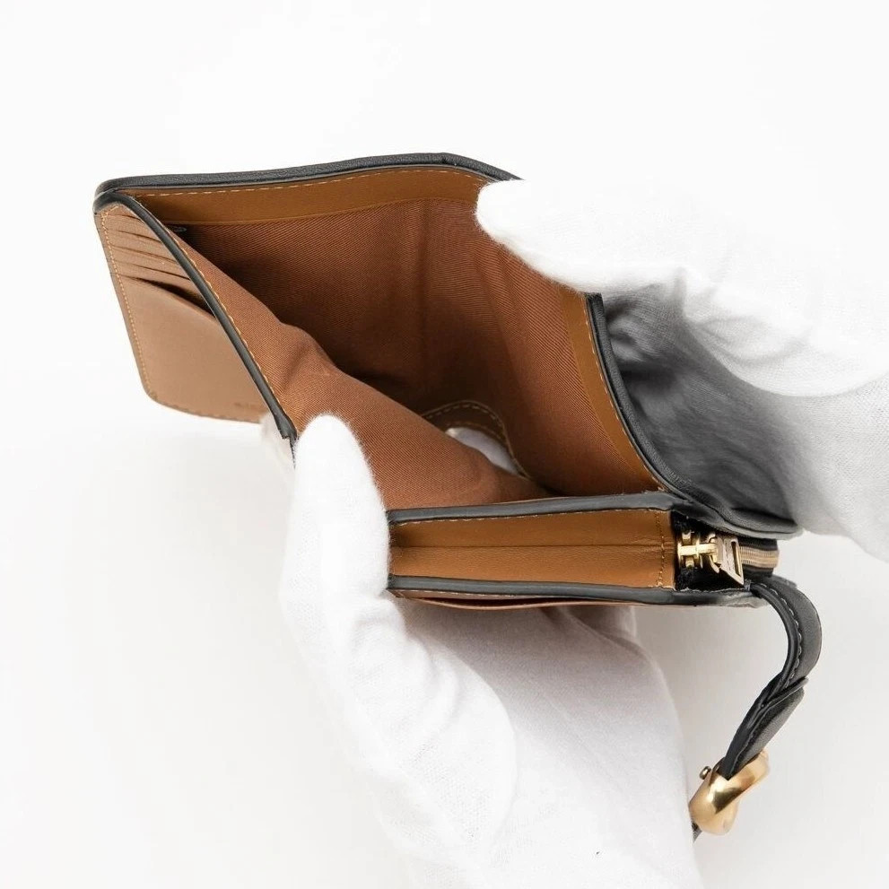 NEW COACH Tabby Medium Wallet Leather Black CA193 outlet New F/S