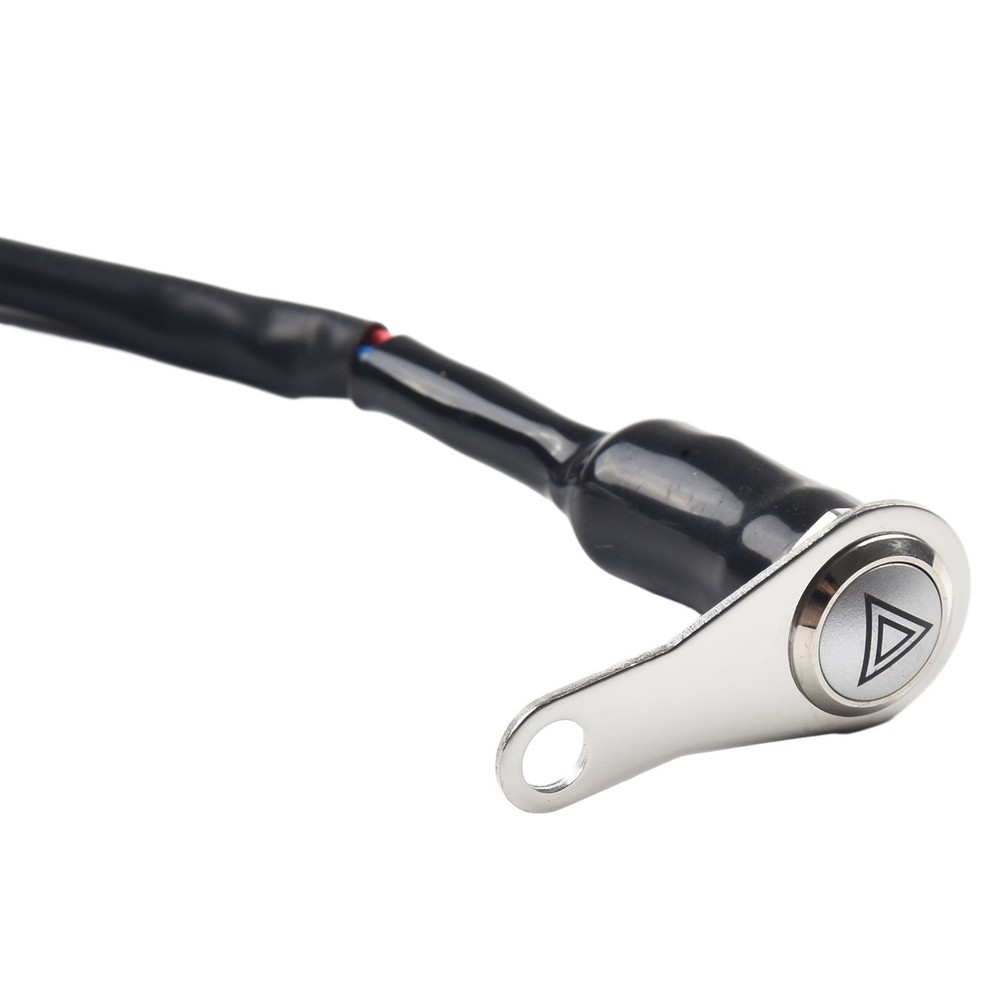 1 Pc Red-LED Motorcycle Switch ON+OFF Handlebar Mount Push Button 12V Work Light