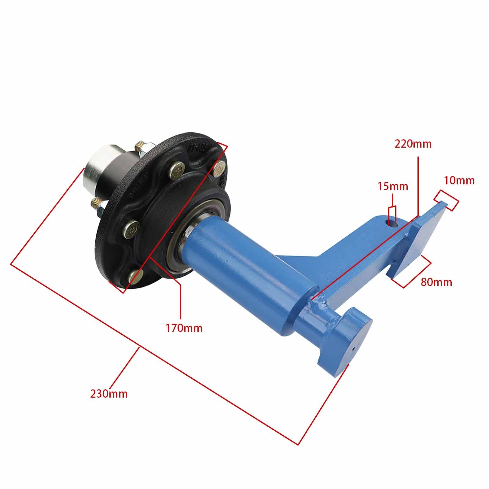 2 pcs 6 x 6.5 Lug 8800LB Shipping Container Wheels, Bolt-on Spindle Kit NEW