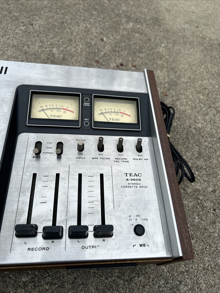 Vintage Teac 360S Stereo Cassete Deck Untested