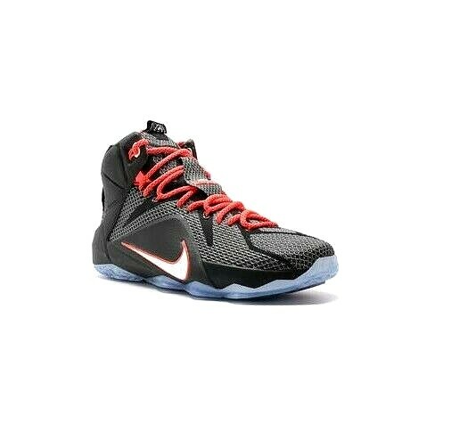 NIKE LeBron XII 12 Court Vision Black Red Basketball Shoes Sneakers Kicks Mens
