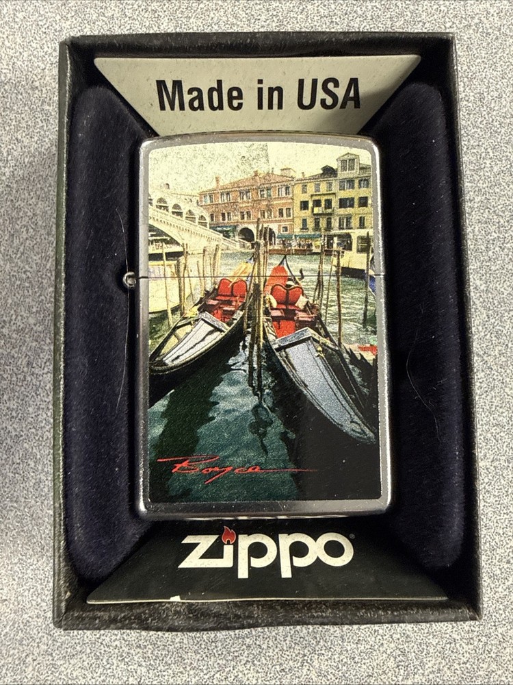 Zippo Boyce Black Gondolas Lighter