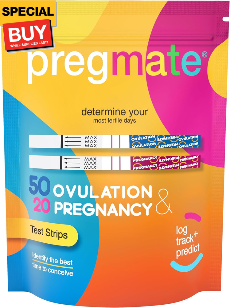 50 Ovulation and 20 Pregnancy Test Strips Predictor Kit