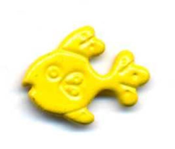 Fish Brads Paper Fasteners - Yellow