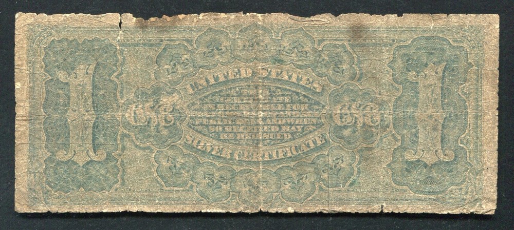 FR. 218 1886 $1 ONE DOLLAR “MARTHA” SILVER CERTIFICATE CURRENCY NOTE 