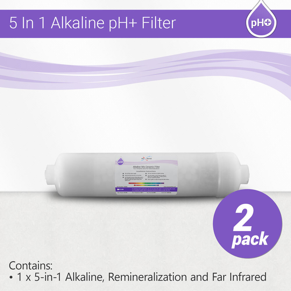 Alkaline Filter – Mineral Water Filter Replacement – Inline Filter 2 Pack