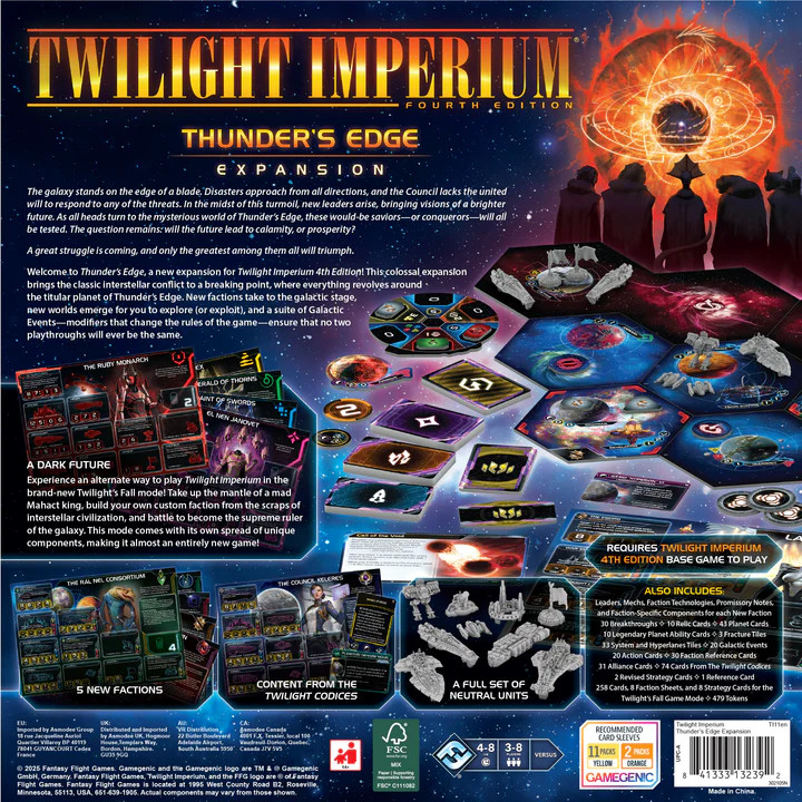 Twlight Imperium: Thunder's Edge Expansion