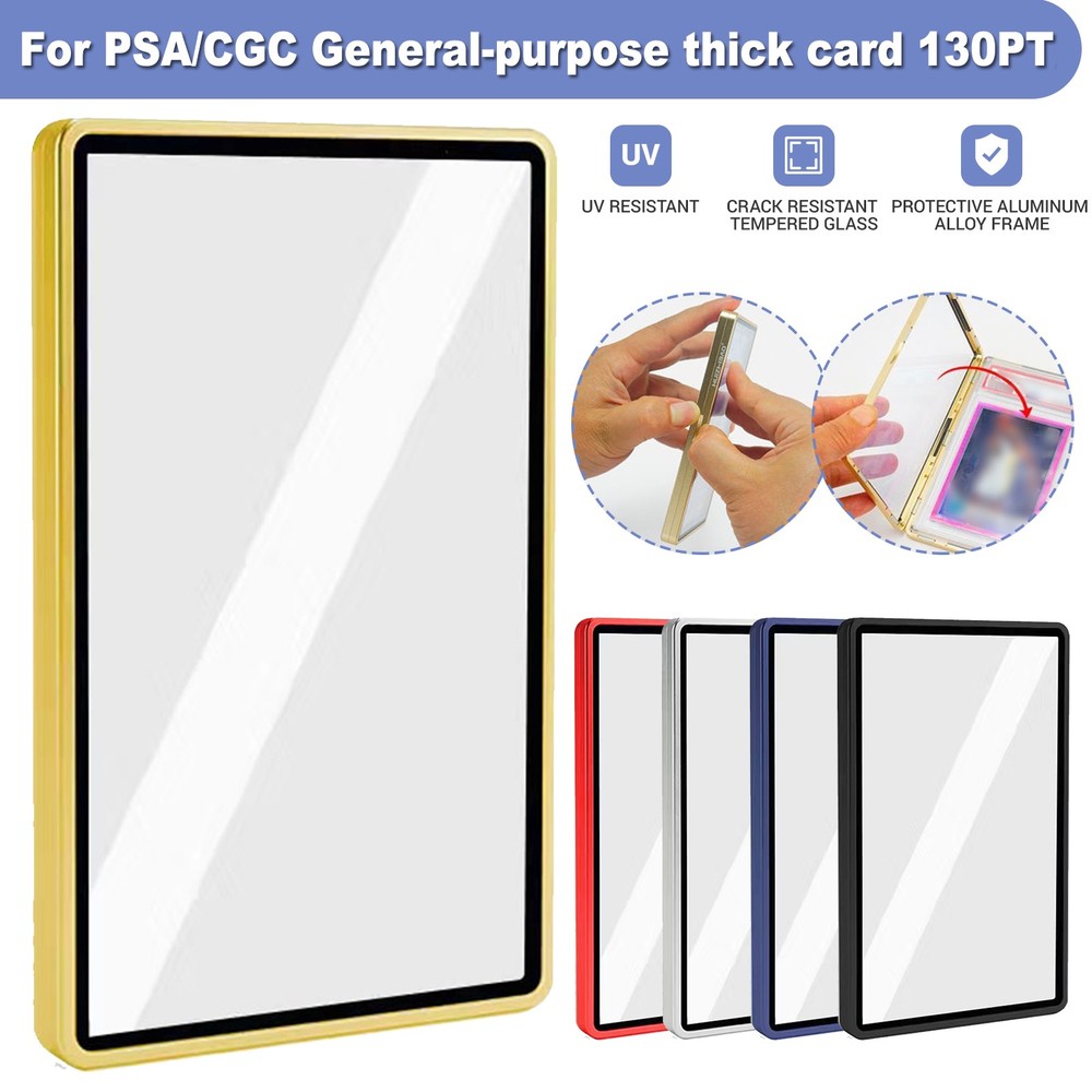 Trading Graded Card Protector Stackable Magnetic Storage Case for PSA Slab 130PT