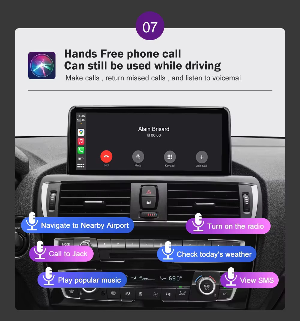 Linux CarPlay Head Unit Touch Display BMW 3 4 NBT M3 F30 F31 F32 F33 F34 F36 F80