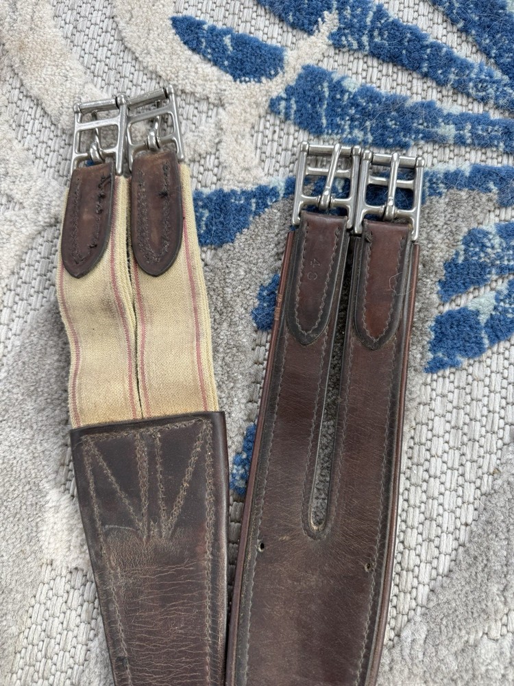 48” Crosby Brown Leather Girth