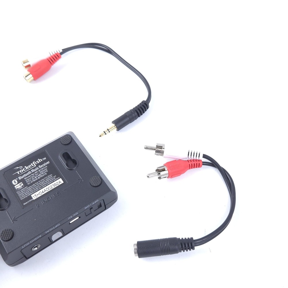 Rocketfish RF-BTR319 Bluetooth Audio Receiver With Power Adapter