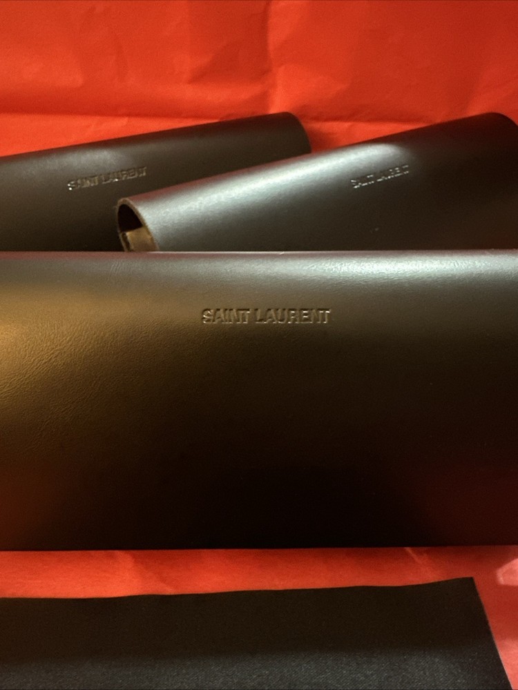 Authentic Saint Laurent Eyewear Case W/ Cloth.