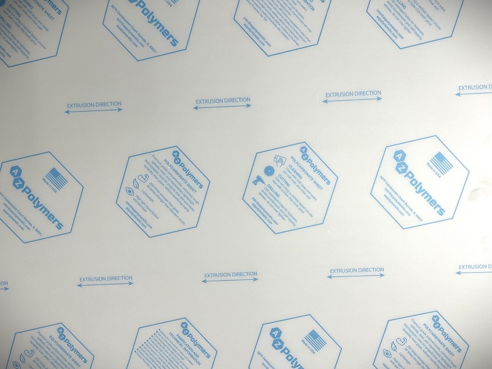 Lexan Polycarbonate Plastic Sheet Clear 3/8" x 12" x 8"