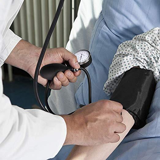 Aneroid Sphygmomanometer Stethoscope Manual Blood Pressure Monitor BP Cuff Gauge