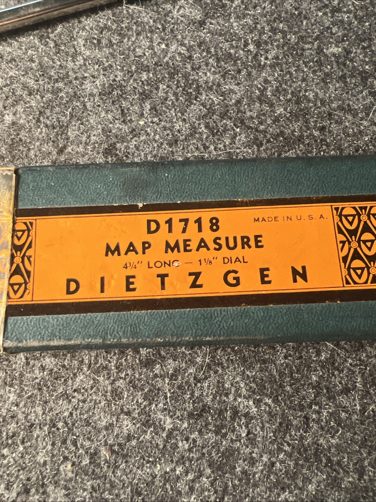 Vintage Dietzgen Map Measure D 1718 - Measure Inches / Centimeters