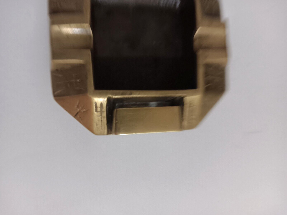 Vintage Brass Ashtray Unique Design