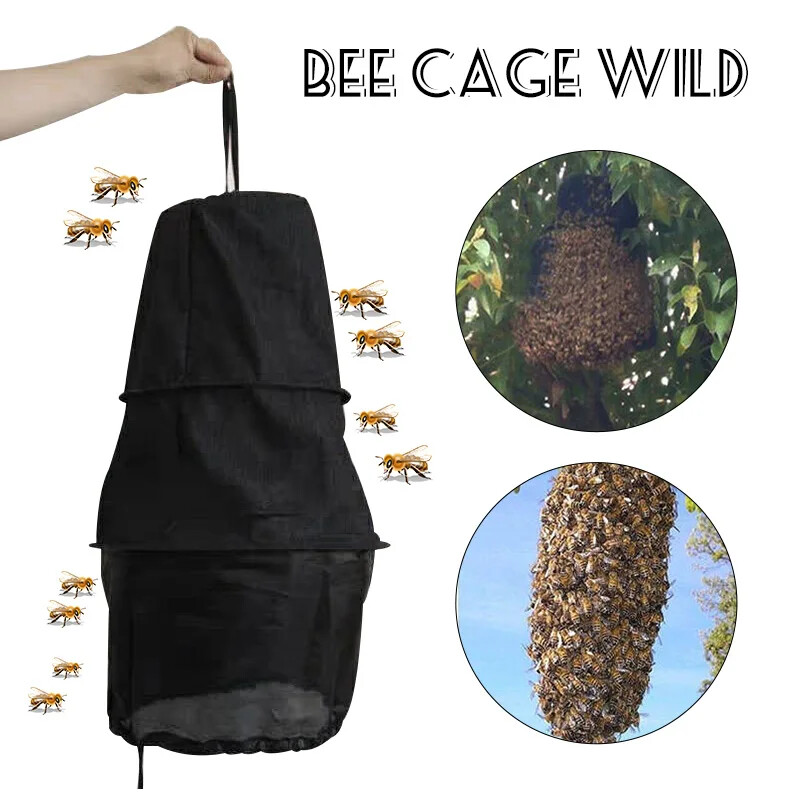 3 Layers Bee Cage Swarm Trap Beekeeper Tool Swarming Catcher Bee Catching Box