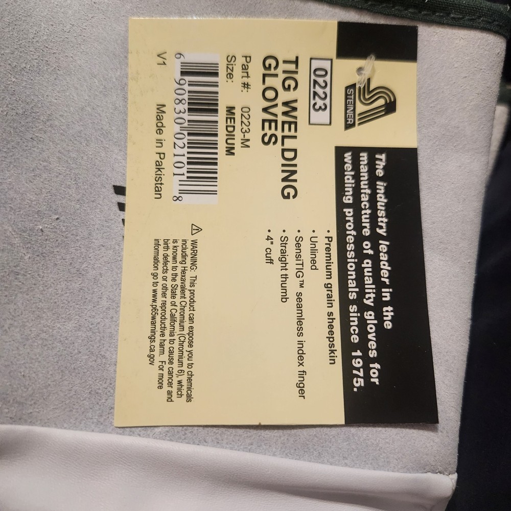 Steiner Tig Welding Gloves Size Medium