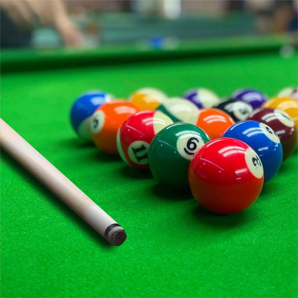 10 Sets Billiard Cues Tips Replacement with White Pool Cue Stick Ferrules, Billi