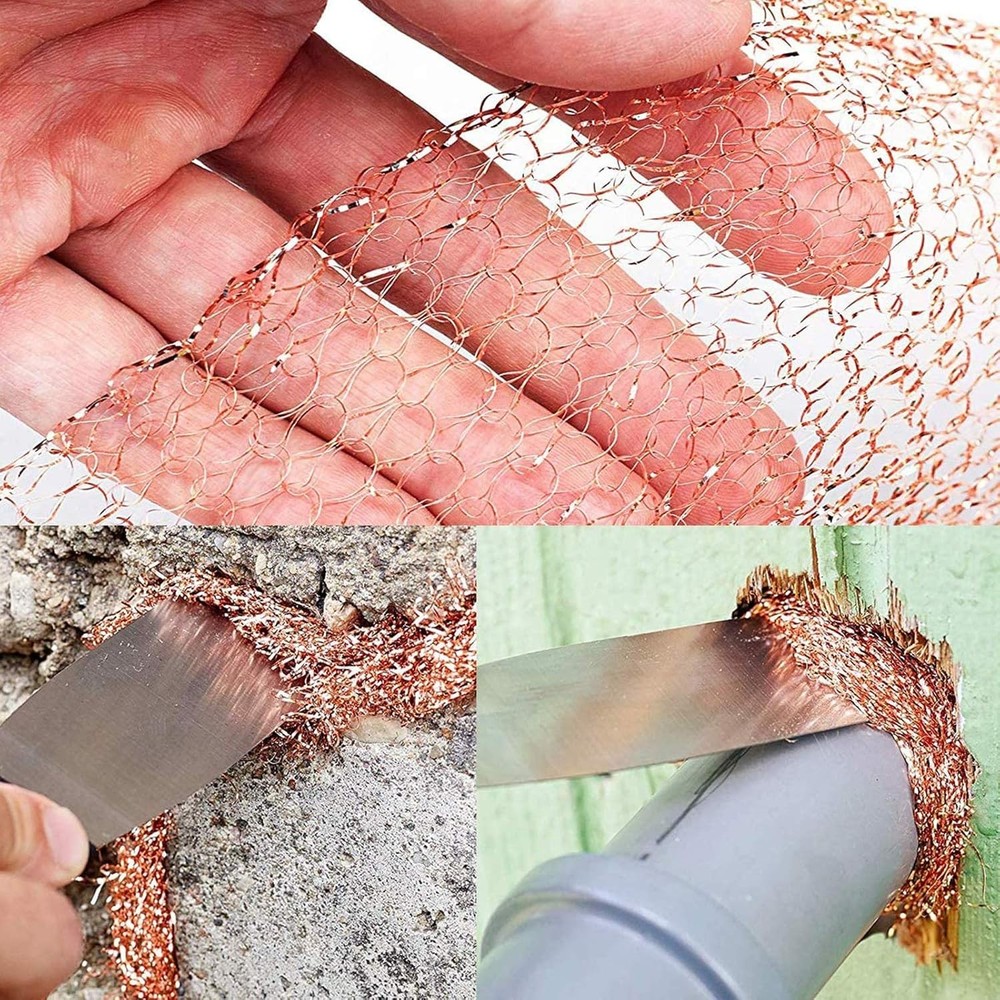 Copper Mesh Rodent Control Copper Mesh Roll, Sturdy Pure Copper Stuff-