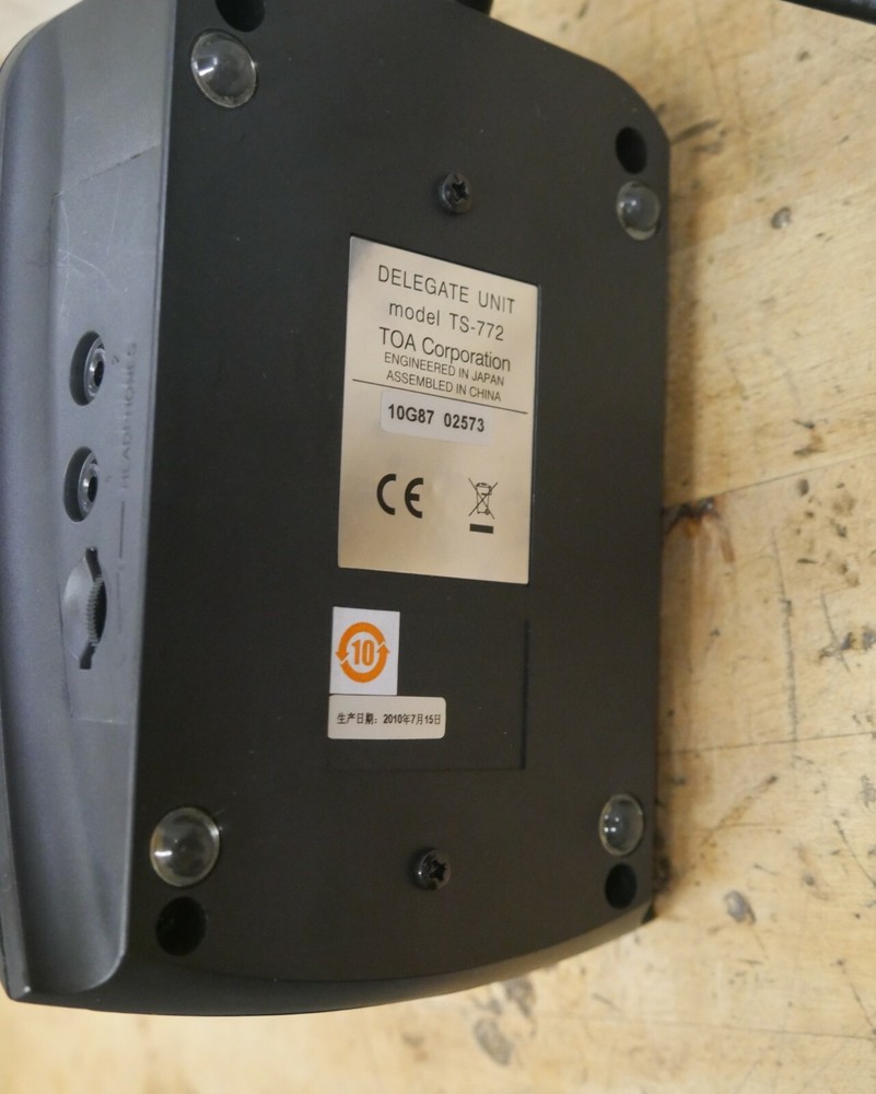 Delegate Unit TS-772 Series Conference System w Microphone TS-774 mint