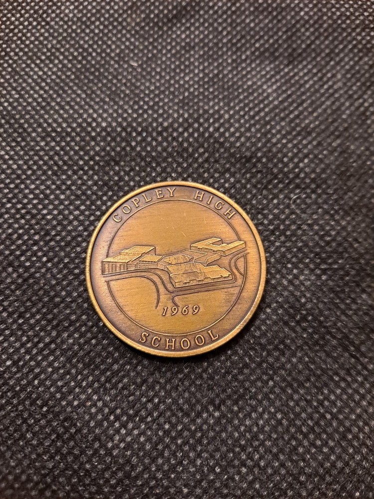 COPLEY HIGH SCHOOL SESQUICENTENNIAL TOKEN! e7151UXX