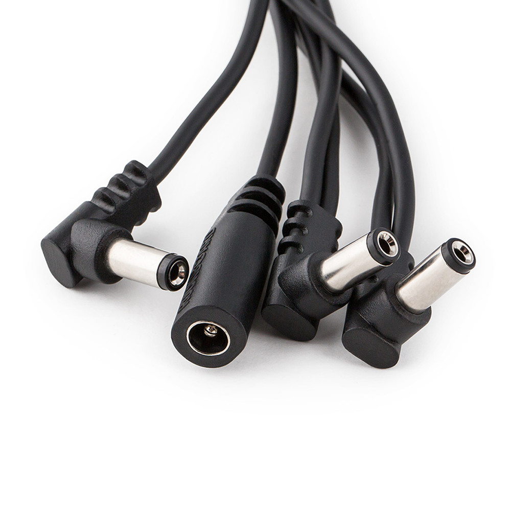 RockBoard Flat Daisy Chain Cable 6 Outputs - Angled