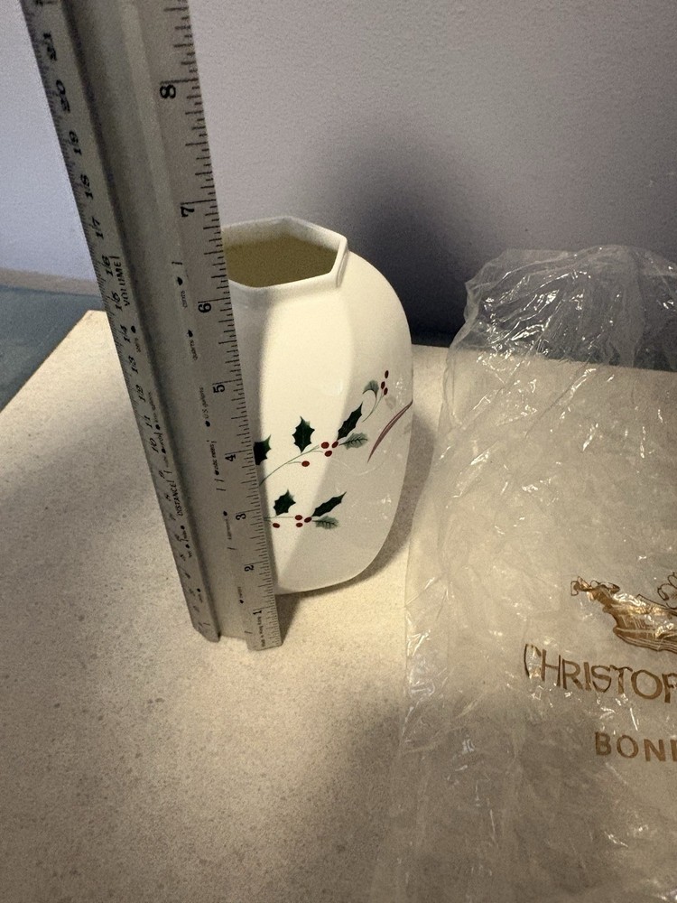 Christopher Stuart Holiday Splendor Bone China Vase
