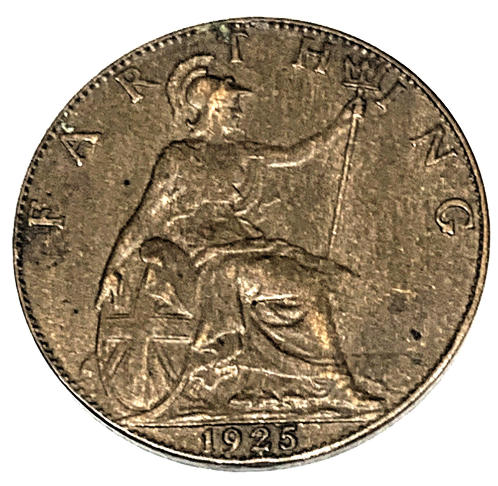 # C8840    GREAT BRITAIN     COIN,     FARTHING   1925