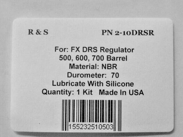 FX DRS Regulator O-Ring Kit / R&S 2-10DRSR