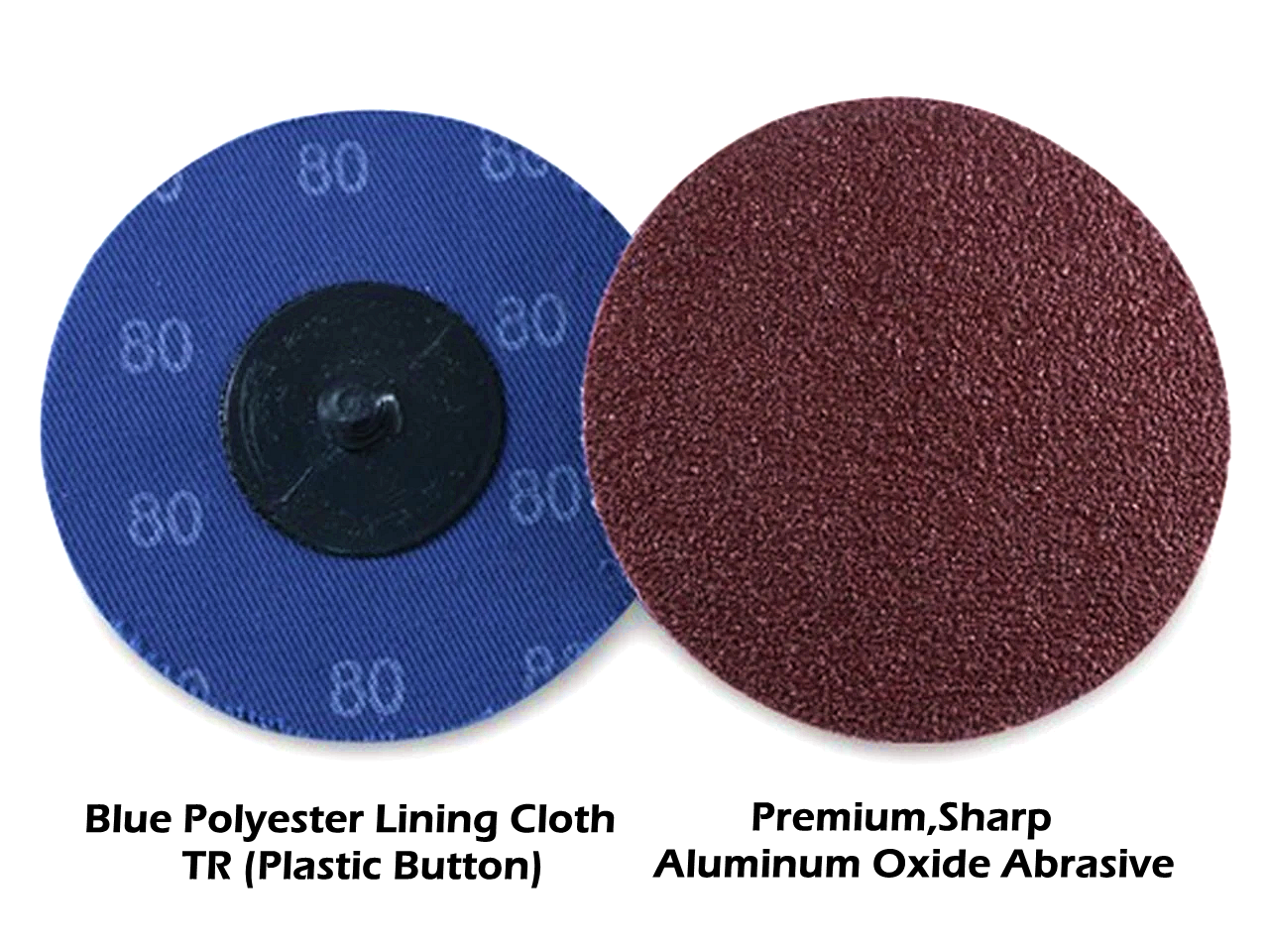 25PCS 3 inch Roll Lock Die Grinder Sanding Disc 80 Grit Quick Change for Drill