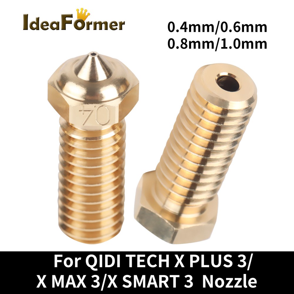 5Pcs 3D printer 0.4-1.0mm Nozzle For QIDI TECH X-Plus 3/ X-Max 3/X-Smart 3