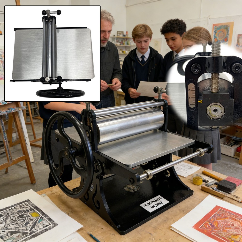 Portable Desktop 4K Relief & Intaglio Press Multi-Functional Printmaking Machine