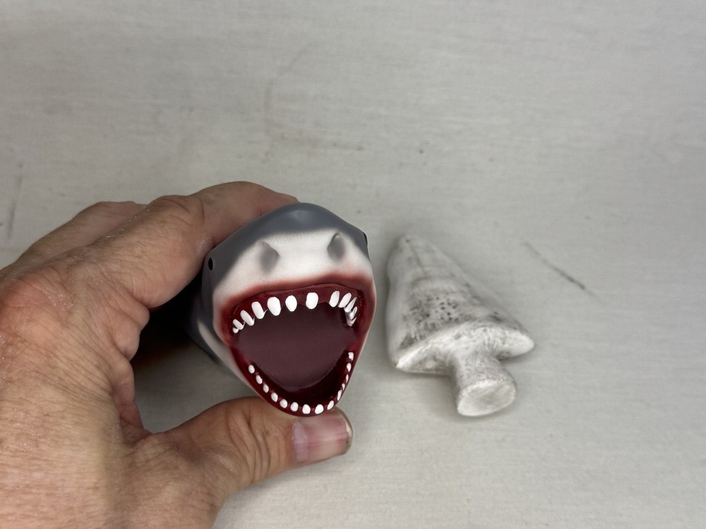 Jaws, Bruce Shark Tooth and Stand, Solid Resin, Display Plaque, Prop Replica