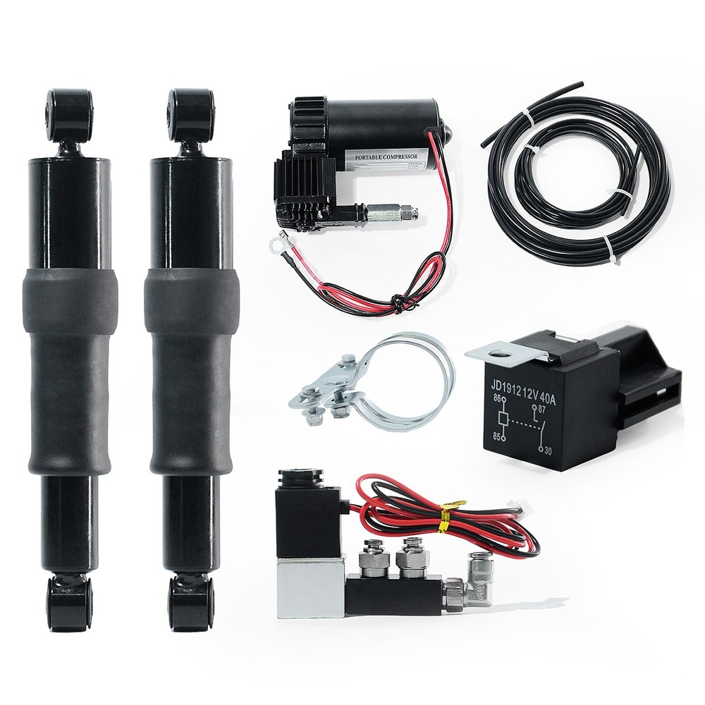 Rear Basic Bagger Air Ride Suspension Shock Kit For Harley-Davidson Touring 94+