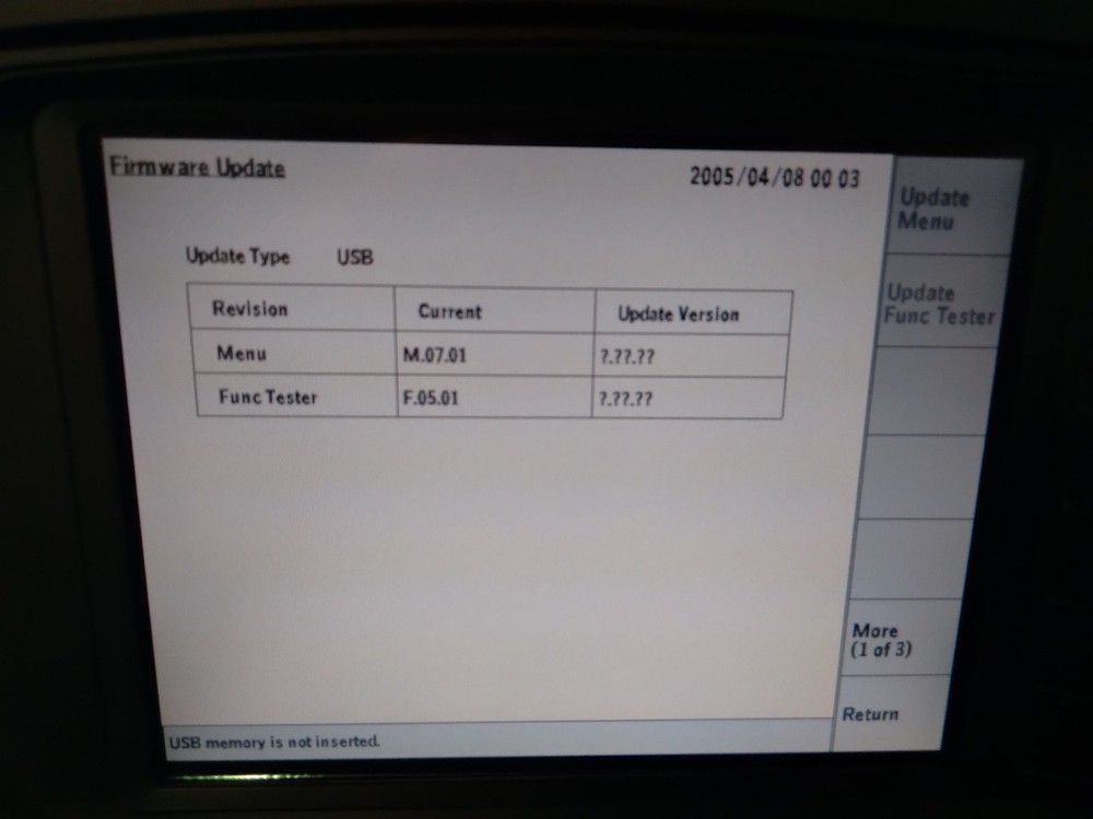 JRC NJZ-2000 Multi System UE Tester, Opts E03 E04 G00 G03 W00 W07 E00 E01
