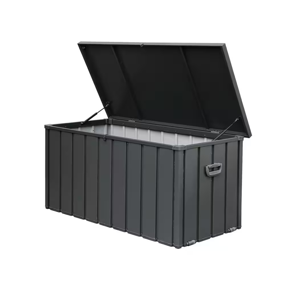 160 Gal. Dark Grey Metal Deck Box