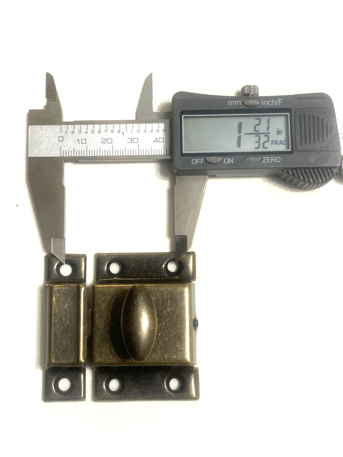 Vintage Cabinet Latch Antique Brass Finish Farm House