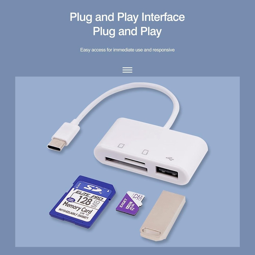 2 Pack] SD Card Reader for Android, Micro SD Card to USB Adapter, USB C SD Ca...