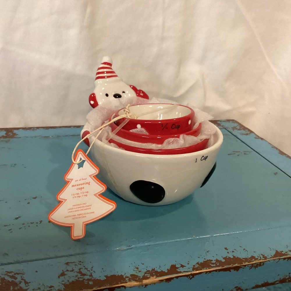 Snow Bear Stackable Measuring Cups Home Essentials * Crazing *